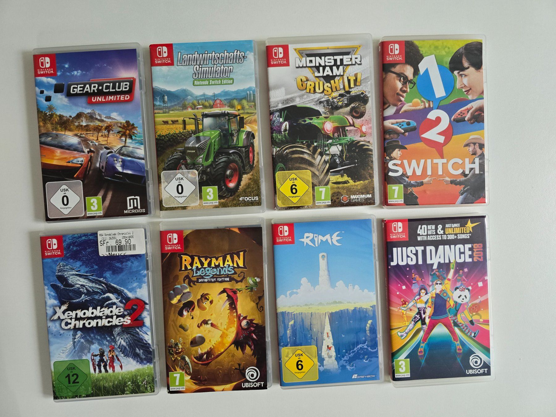 Nintendo Jeux: 8 Spiele für Nintendo Switch – D'occasion à Winterthur par Vera72