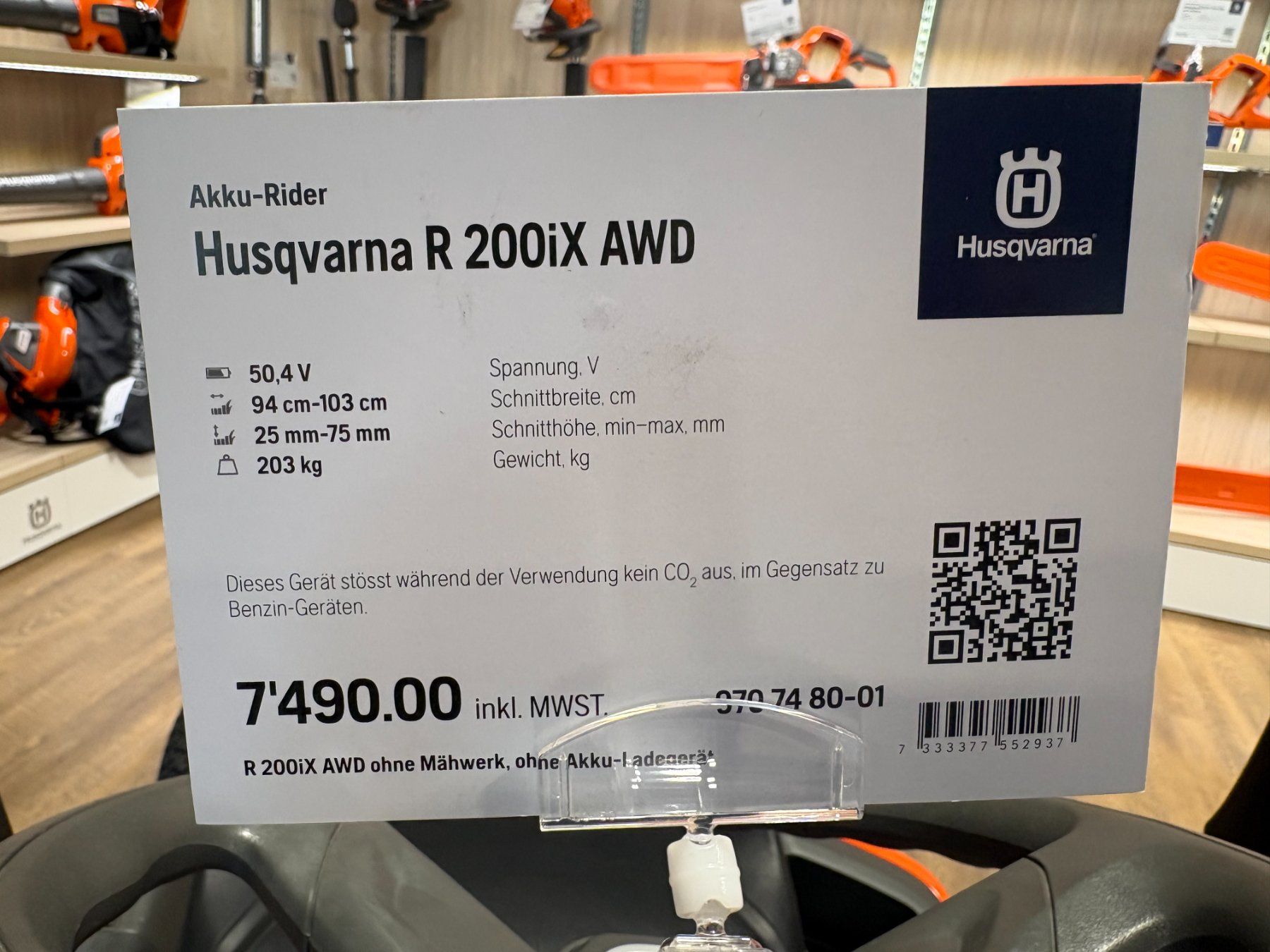 Husqvarna Rasenmäher: Husqvarna Rider Akku Frontmäher – Neu (gemäss Beschreibung) aus Lätti von baumi02 2