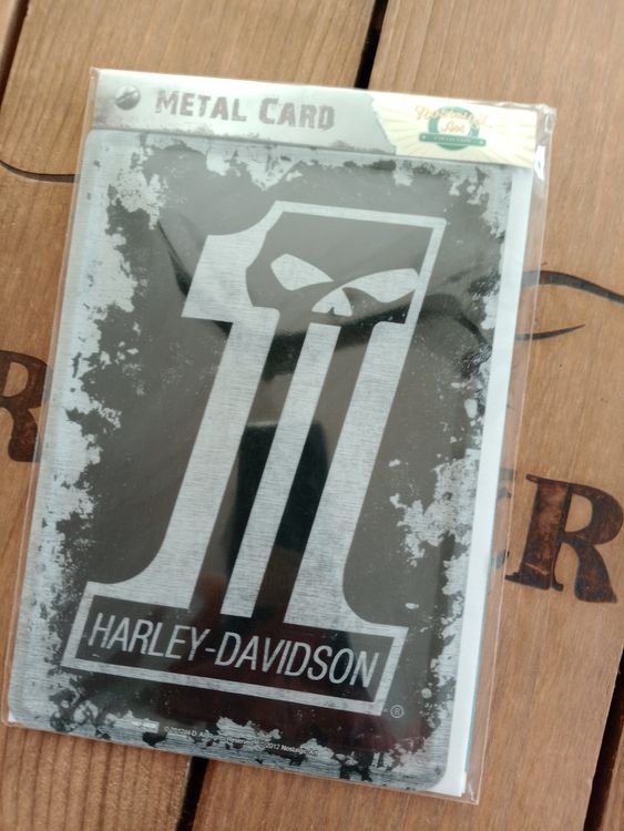 Harley Davidson Metall Karte - Nostalgic Art - Neu! (Neu und ...