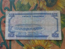 KENYA  (B)  20  Shillings  Billet