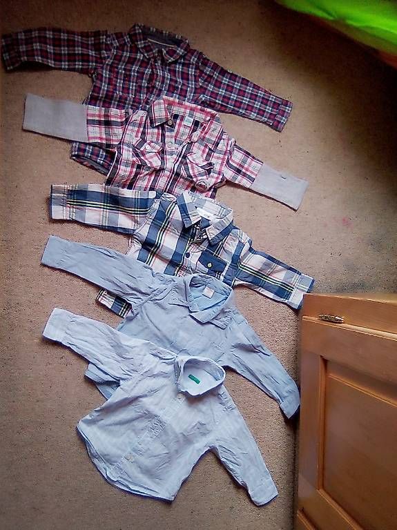 Camicie, T-shirt & Polo: Hemden Gr. 86 / Kinder Knabenhemd Junge – Usato da Gonten venduto da juliainauen