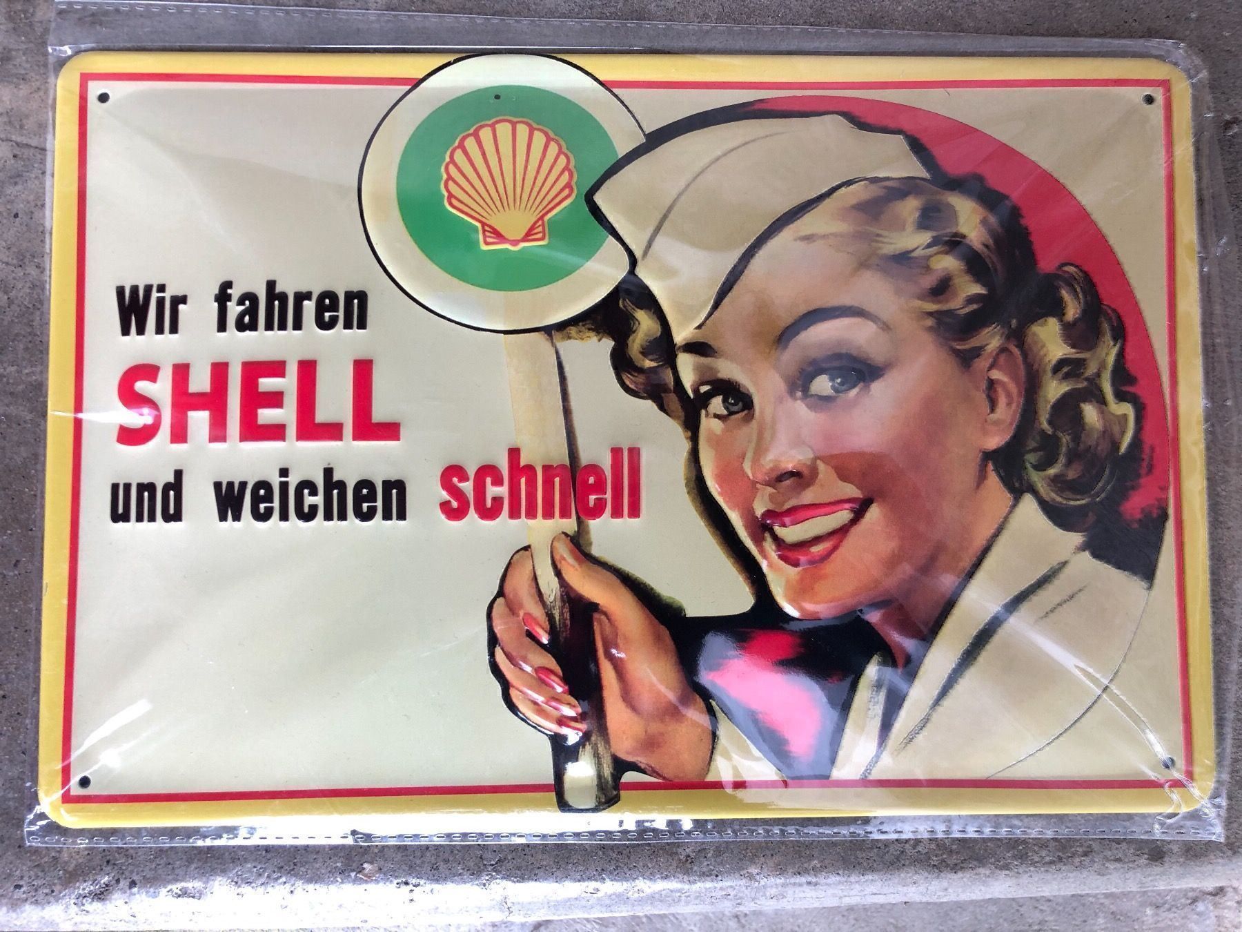 Insegne: Shell pin up classic werbung reklame – Nuovo e nell'imballaggio originale da Reinach AG venduto da rares75