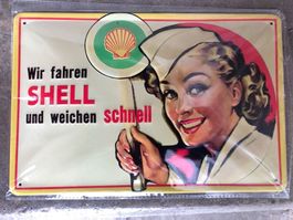 Shell pin up classic werbung reklame