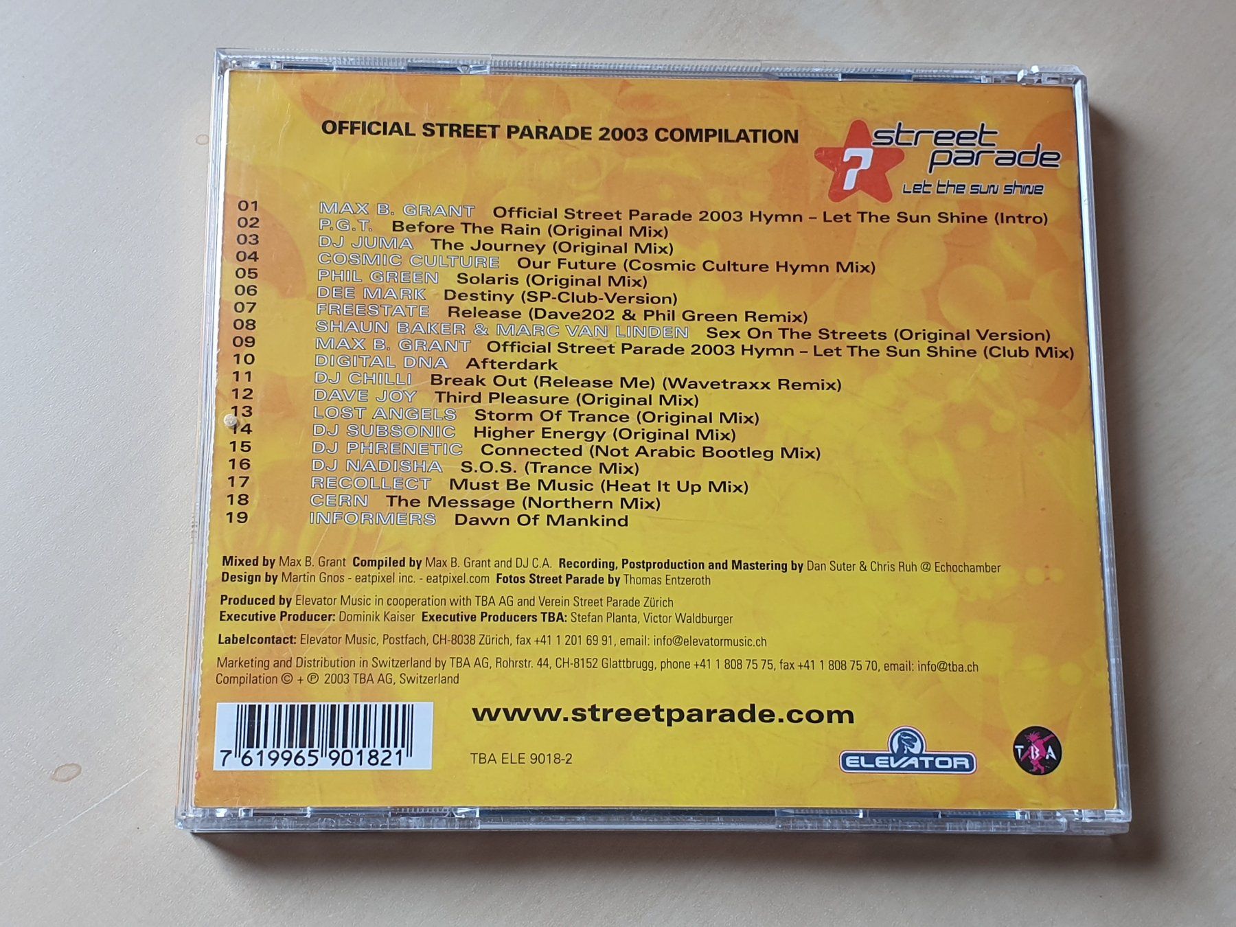 CD: Street Parade 2003 – Usato da Stansstad venduto da collectorsshop 1