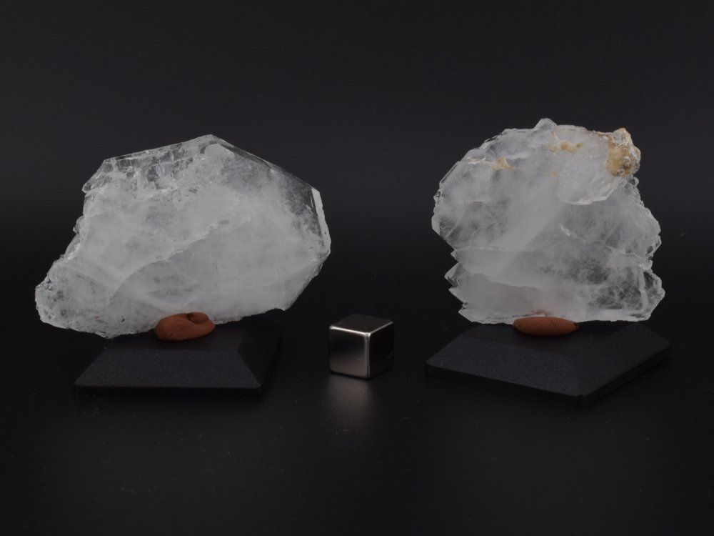Minerali & Pietre curative: Zwei Flachquarze, Piz Beverin – Nuovo (secondo la descrizione) da Jona venduto da Moldavitsammler 1