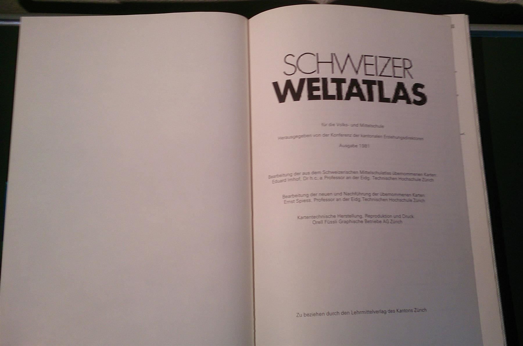 Libri: Schweizer Weltatlas 1981 – Usato da Dübendorf venduto da Povo 6