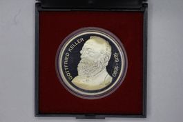 5 Fr. 1990 Gottfried KELLER - Polierte Platte / Flan Bruni