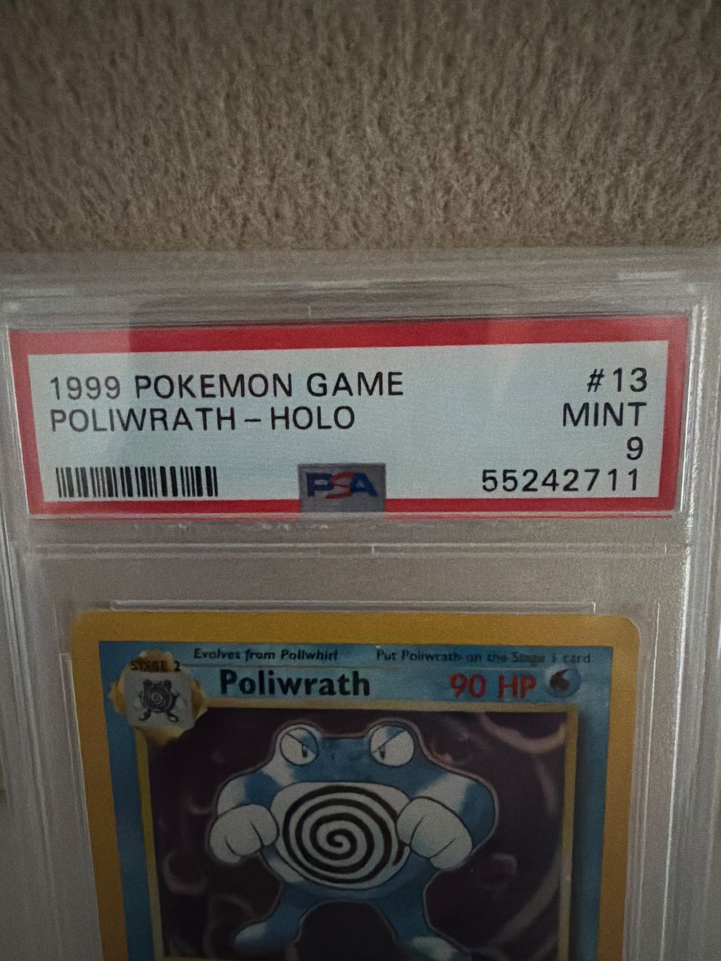 Pokémon Carte collezionabili: POLIWRATH BASE SET 1999 PSA 9 EN – Usato da Winterthur venduto da M173B 2