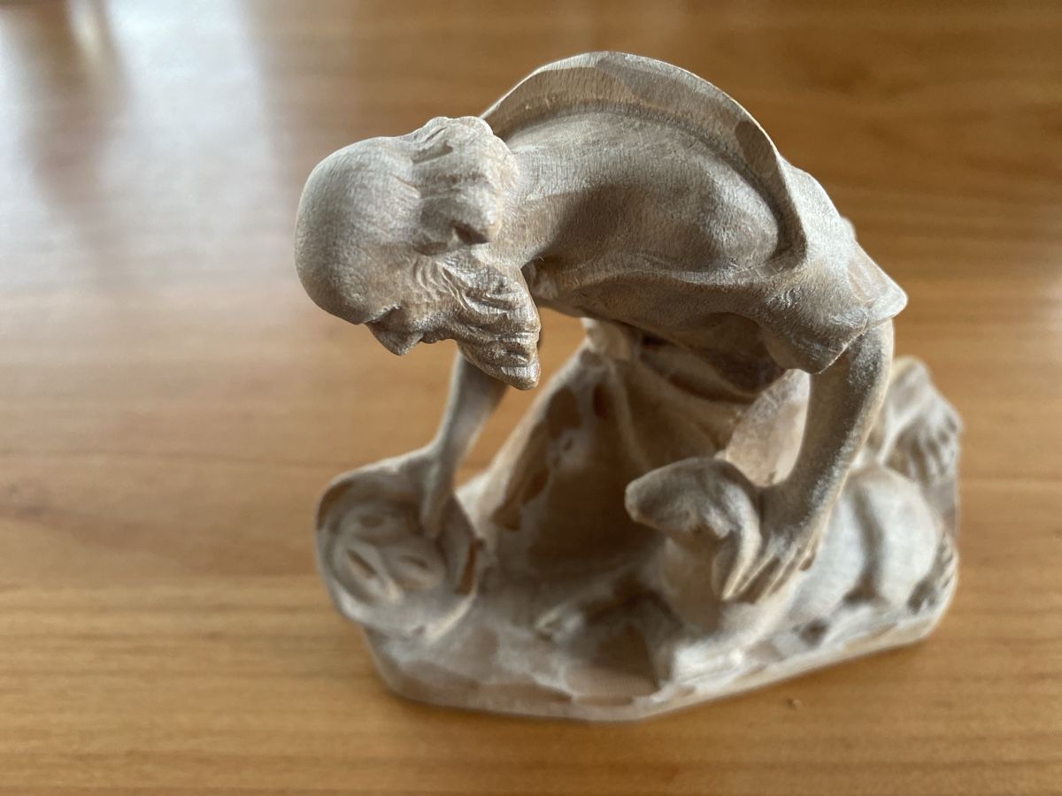 Statuette: Krippe mit Holzfiguren E. Wallnöfer Münstair – Usato da Rheinfelden venduto da Sigma05 4