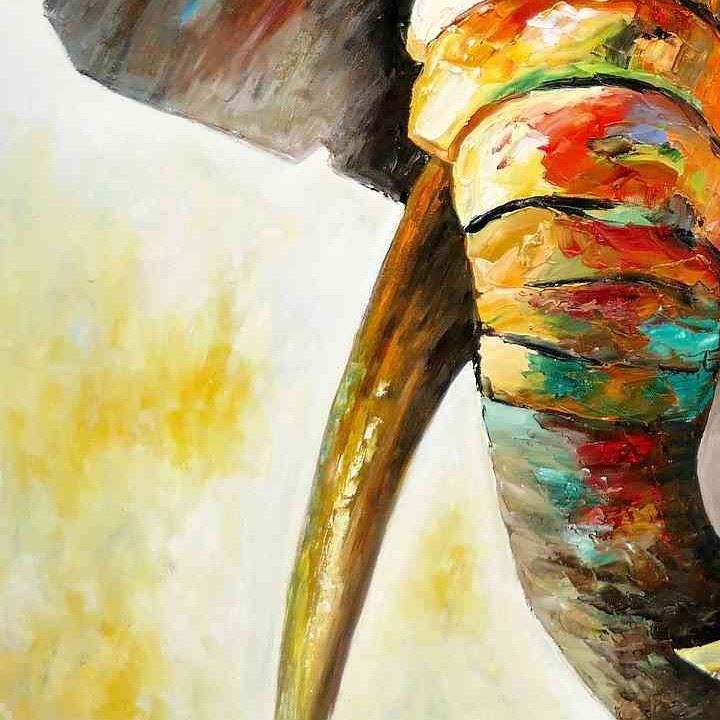 Riproduzioni & Creazioni: Modern Art - Afrika Safari Elefant – Nuovo (secondo la descrizione) da Larnaca venduto da KunstDepot24 2
