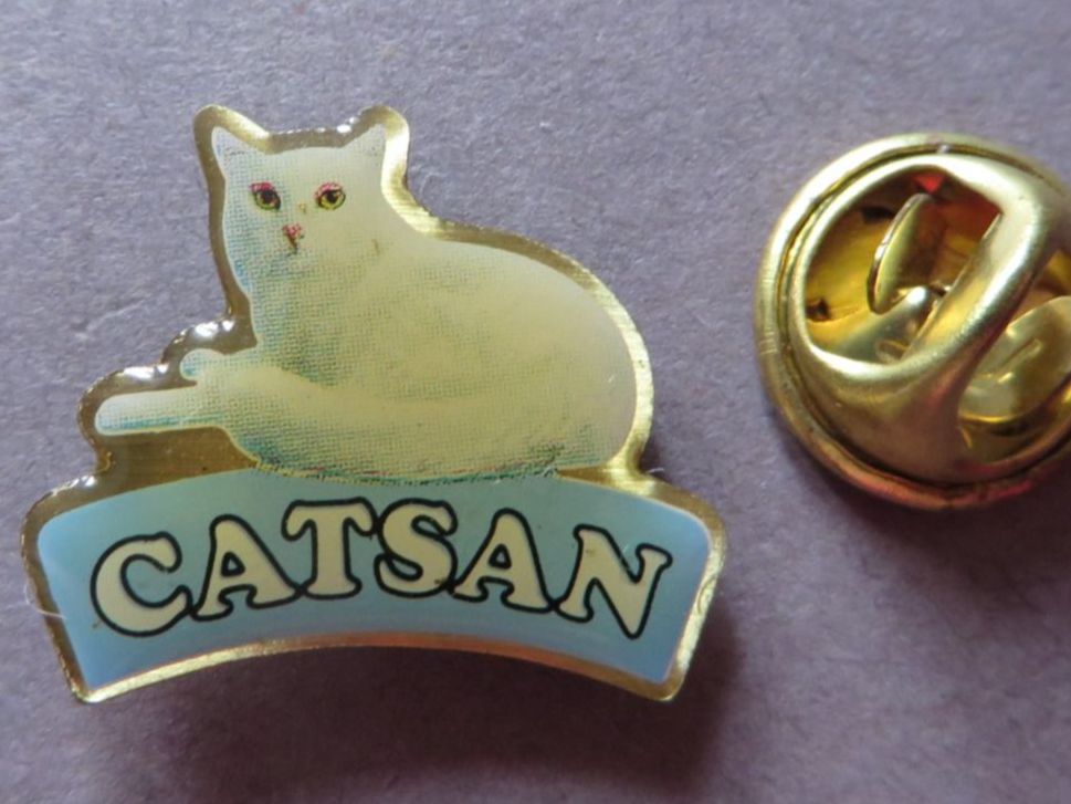 Placchette & Badge: PIN, KATZE CATSAN – Usato da Neuhausen venduto da luckimucki