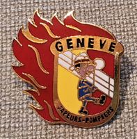 M676 - Pin Feuerwehr Sapeurs Pompiers Geneve Genf / Sport