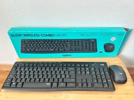 Logitech MK295 Silent Wireless Combo Tastatur und Maus