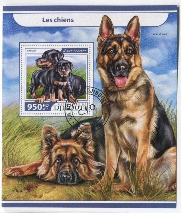 Block Deutsche Schäferhund, Rottweiler. Dschibuti (Neu und ...