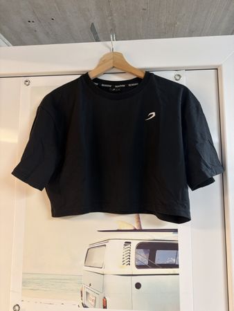 Boxraw Crop Top schwarz Grösse M neu