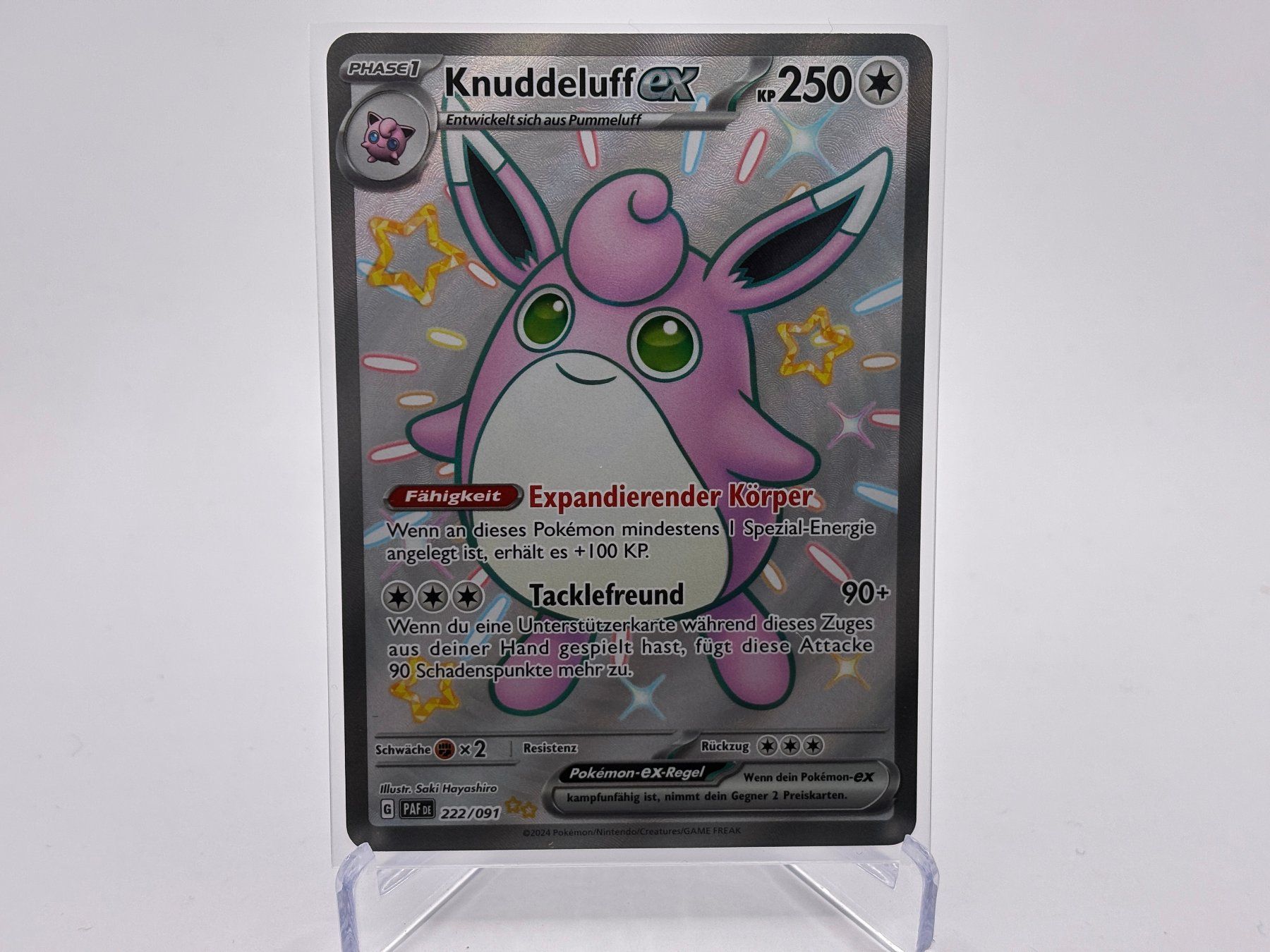 Pokémon Carte collezionabili: Paldeas Schicksale - Knuddeluff ex  (PAF 222) - DE – Nuovo (secondo la descrizione) da Allschwil venduto da Bullach