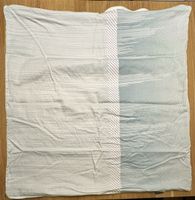 Neuwertige Bettwäsche, hellblau/weiss, 200x210 cm/65x65 cm
