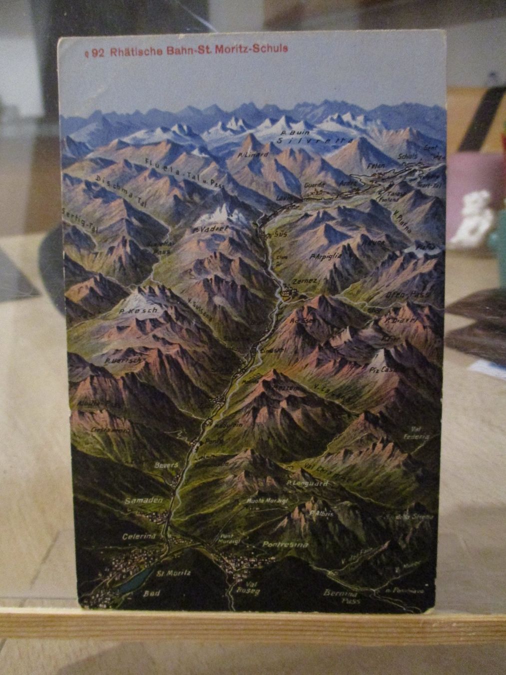 Cartoline postali: RHB Rhätische Bahn St.Moritz  Schuls Postkarte   1 – Usato da Felsberg venduto da sanwill