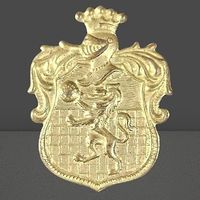 👑 Edles Löwen-Wappen-Abzeichen – Kräftig & königlich! 🦁💫