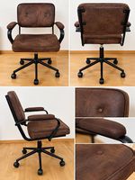 2 stylische Bürostühle  Oldschool trifft Modern