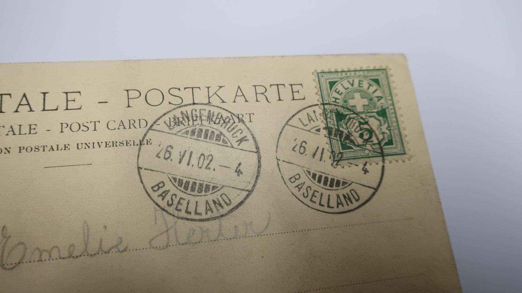Cartoline postali: Kurhaus Langenbruck  1902 – Usato da Cormoret venduto da Pascalll2001 4