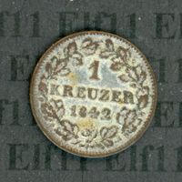 DEBAK___1.00 1842 -vz 1 Kreuzer