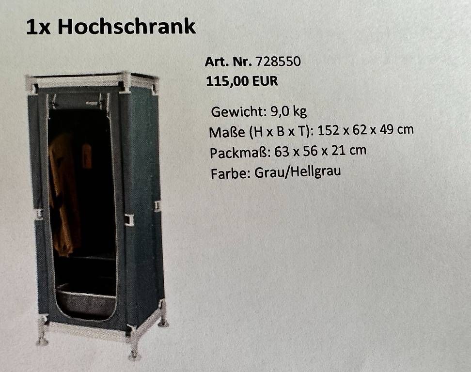 Armadi: Camping Hochschrank – Usato da Birmensdorf ZH venduto da DaWi15