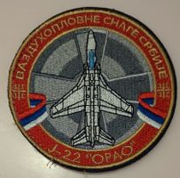 J-22 OPAO Luftwaffe Serbien Patch, Top Zustand mit Klett