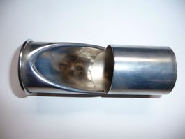 Mercedes Benz Auspuffblende / Endrohr Chrom 116 492 05 14
