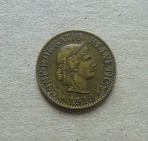 ++ 10 Rappen 1919 Messing