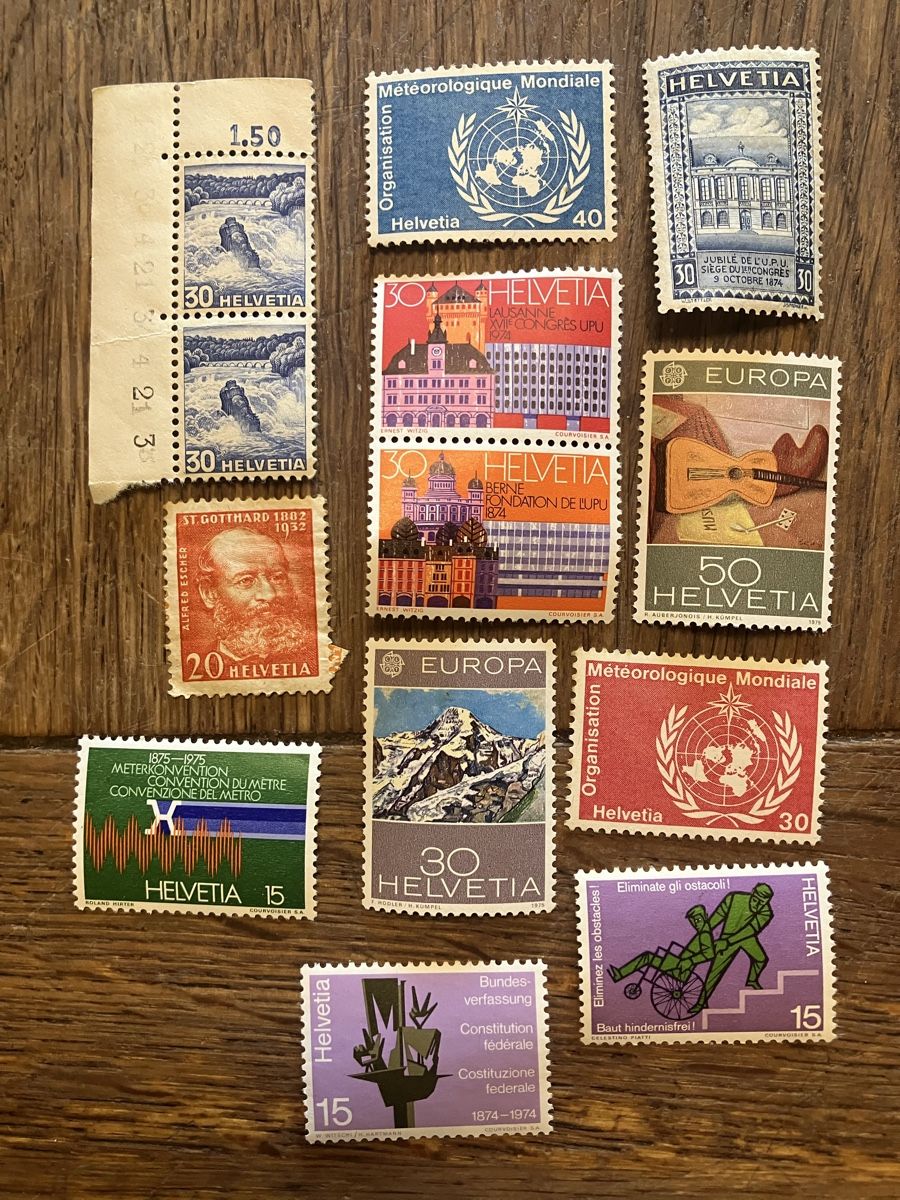 Tutti i francobolli: Timbres suisses neufs – Nuovo (secondo la descrizione) da Puidoux venduto da lemacos