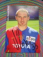 FCB FC BASEL JULIO HERNAN ROSSI AUTOGRAMMKARTE ANTIK