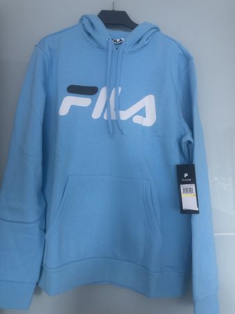 Sweat à capuche Fila bleu clair neuf avec étiquette