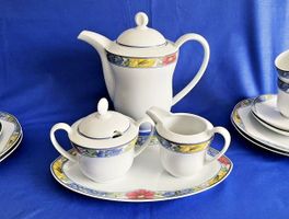 Hutschenreuther Kaffeeser.6 Pers.LEONARD Paris Plaisir 22tlg