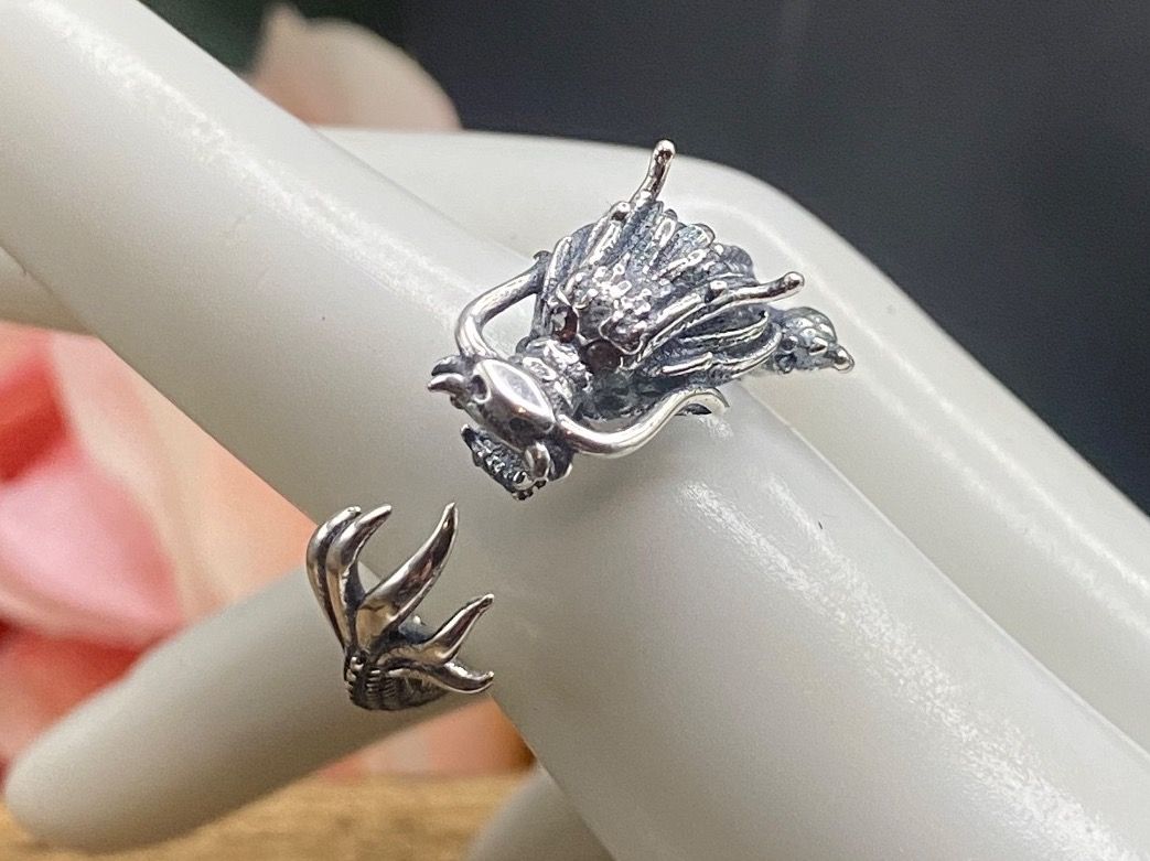 Ringe: Origineller Drachen Ring in Sterlingsilber, Gr.57 – Neu (gemäss Beschreibung) aus Luzern von S.Kern01 5