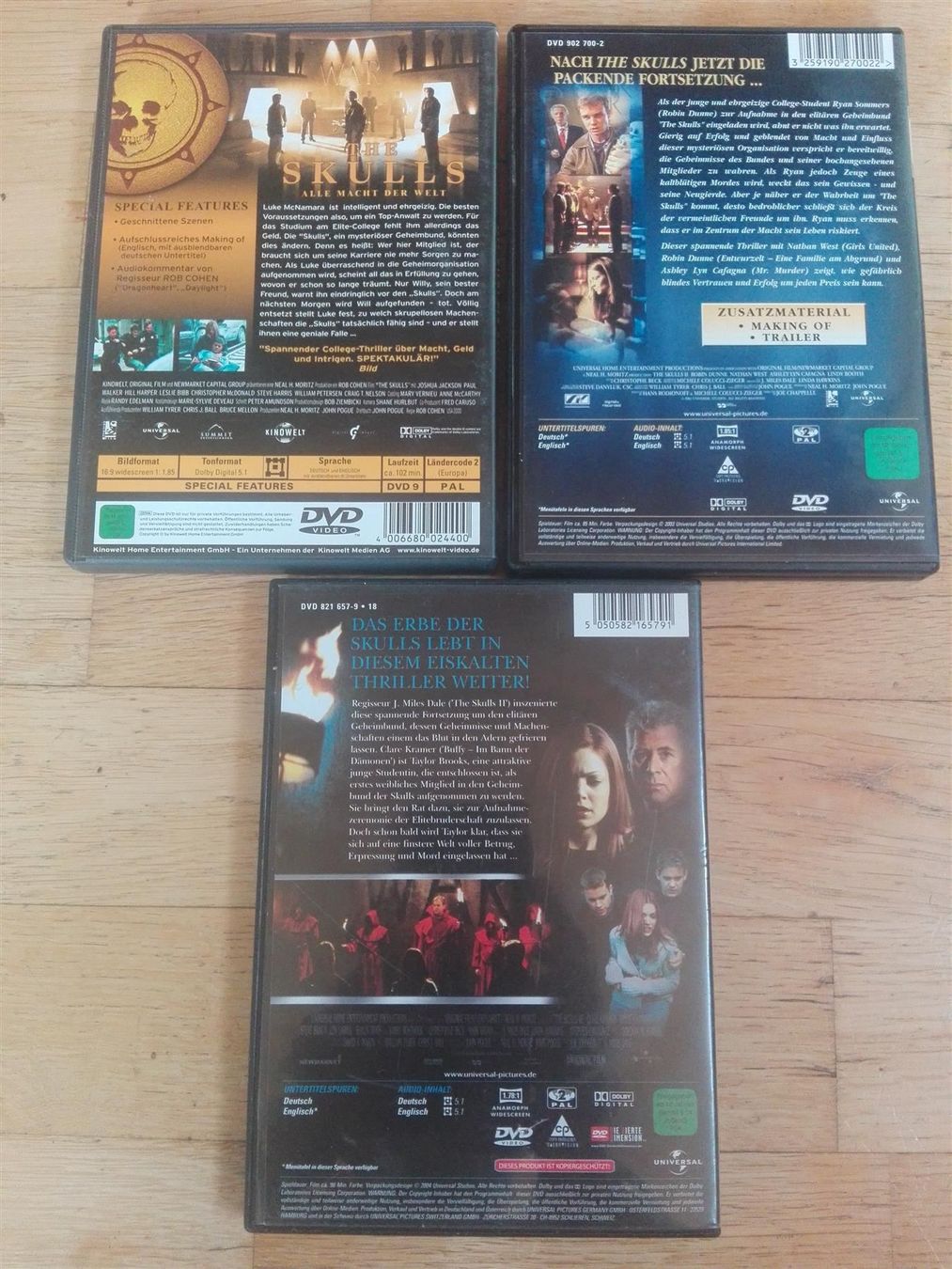 Tutti i DVDs: The Skulls (1 - 3)         -Trilogie- – Usato da St.Gallen venduto da elk2023 6