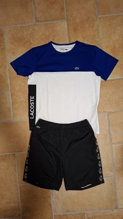 Lacoste T-Shirt und Shorts Set Grösse 164 guter Zustand
