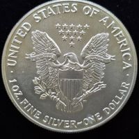 1 US $ Silber Unze 999/1000 1991 American Eagle