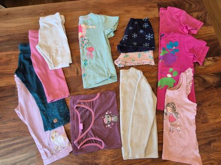 Mädchen Sommer Kleiderpaket Grösse 110-116, 12 Teile