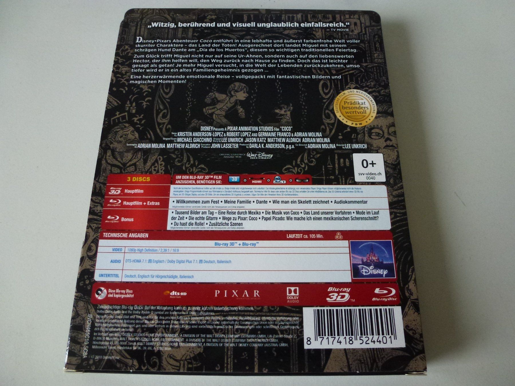 Tutti i DVDs: Coco 3D (Blu-Ray Steelbook) – Nuovo (secondo la descrizione) da Bern venduto da Frebo 1