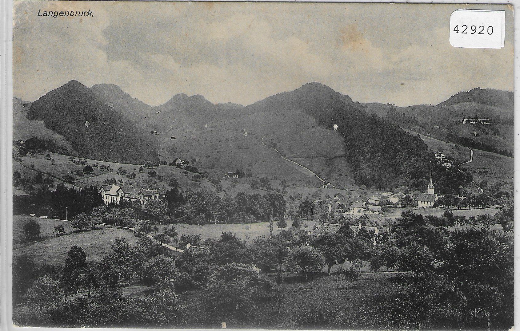 Cartoline postali: Langenbruck - Generalansicht – Usato da Ettingen venduto da Kartenplanet