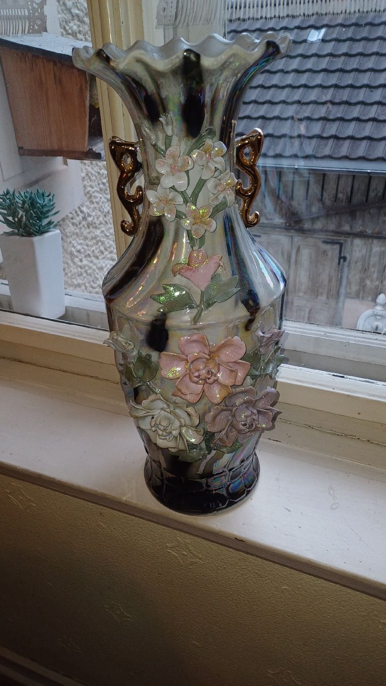 Vasi & Recipienti: Grosse Bodenvase mit Blumen – Usato da Flawil venduto da Naphtali 2