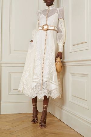 Zimmermann Postcard Wedding Embroidery Maxi Dress