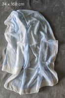 Sommerlicher, leichter Schal in Weiss-Blau