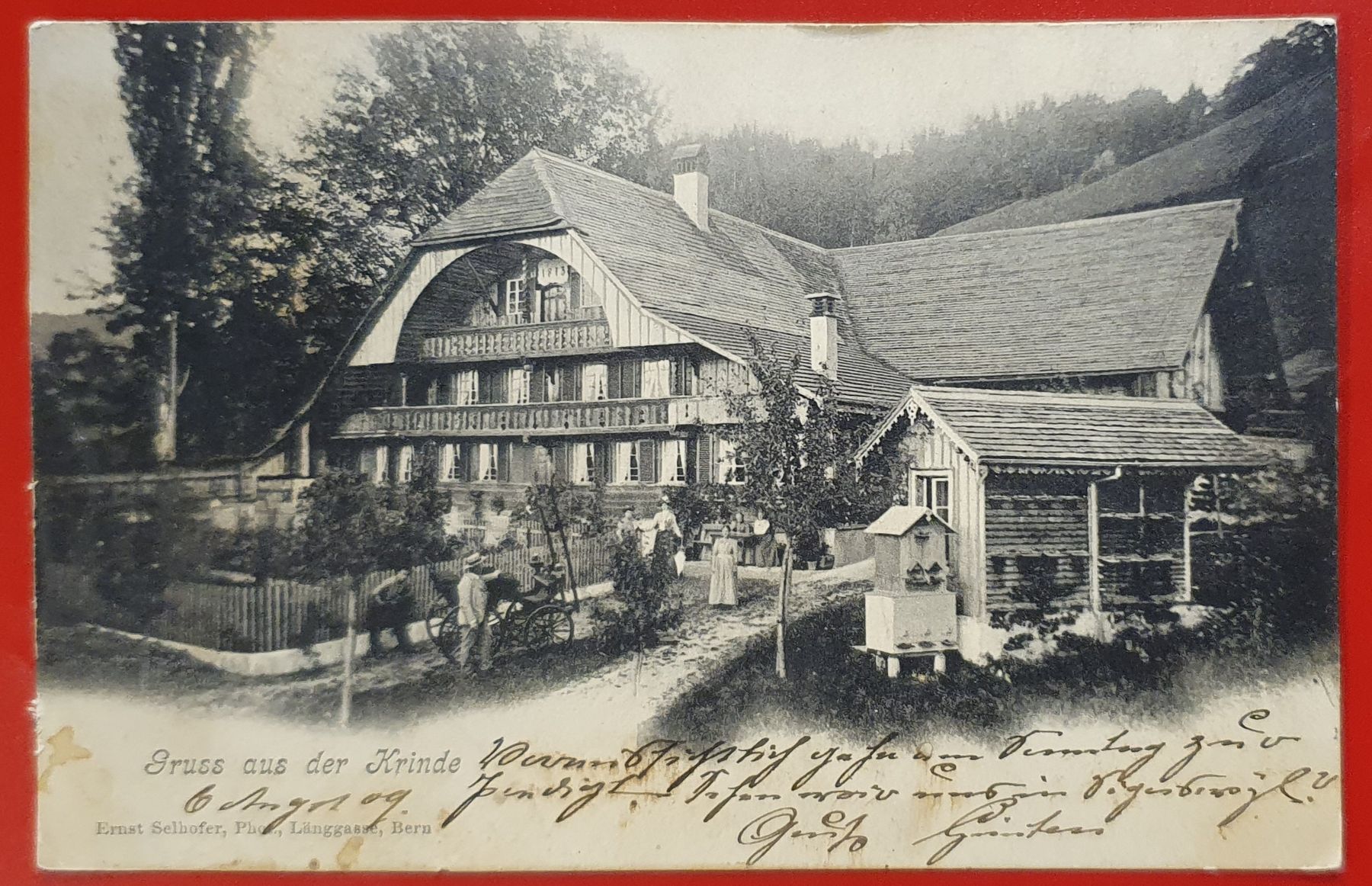 Cartoline postali: Gruss aus der Krinde 1909 – Usato da Kreuzlingen venduto da Rschweiz1