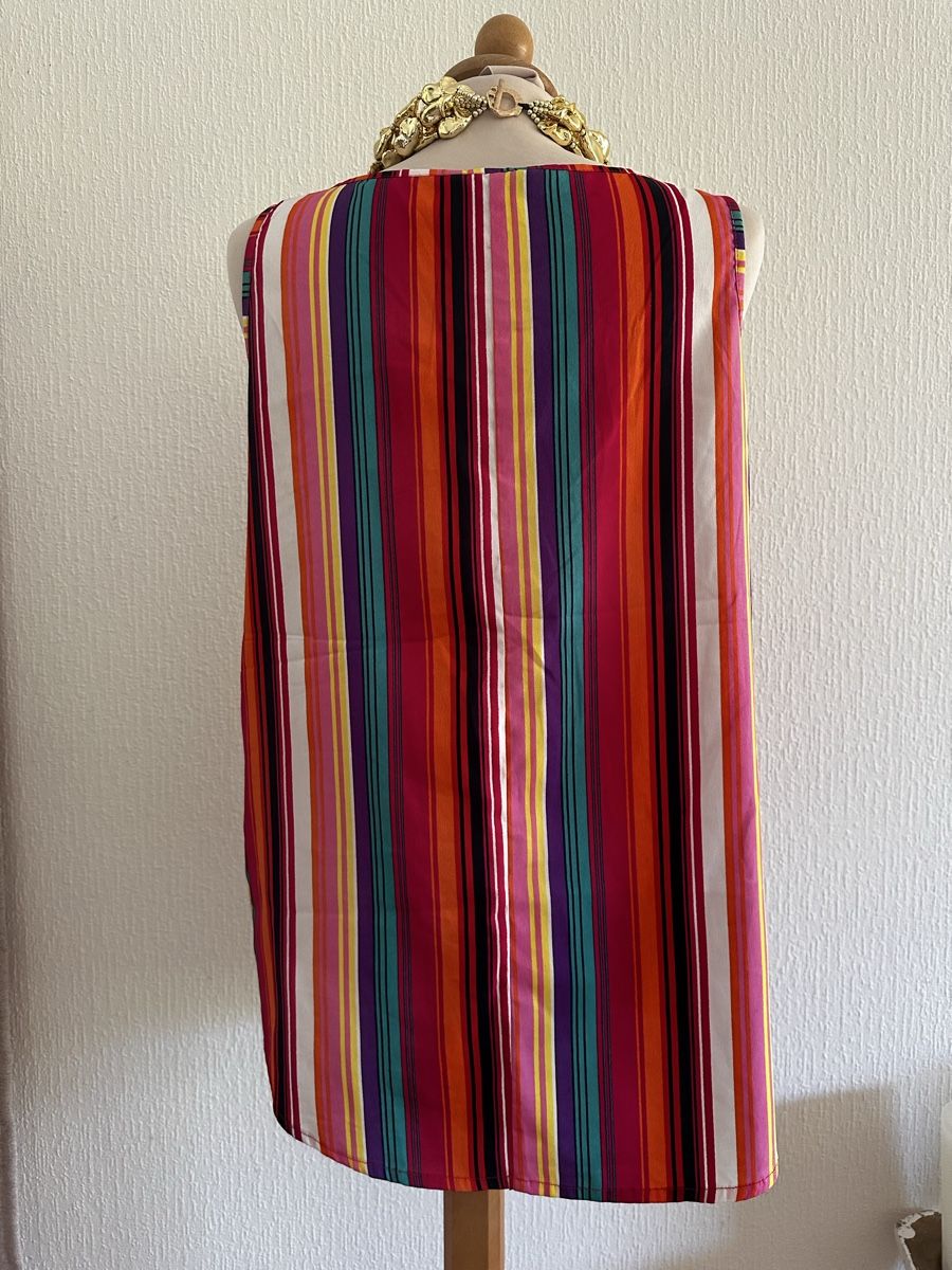 Tops: Haut sans manches PEPCO rayé multicolore taille 40 – Neu (gemäss Beschreibung) aus Châtelaine von Alexandra.jankowski 2