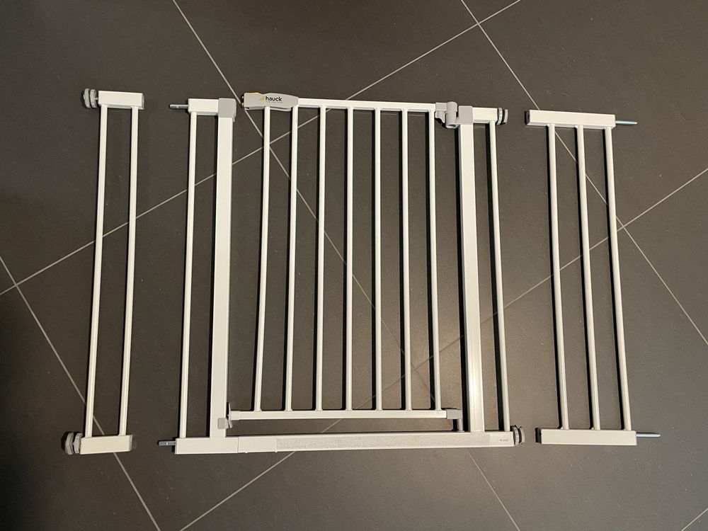 Barriere De Securite Enfant Escalier Barrière Sécurité Enfant Hauck Wood Lock 2 - 84-89cm Extensible - Sans Perçage - Bois Et Métal Gris Barrière Extensible Hauck