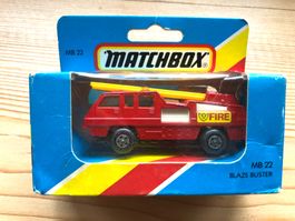 Matchbox Blaze Buster Feuerwehr Auto 1981 Ungeöffnet