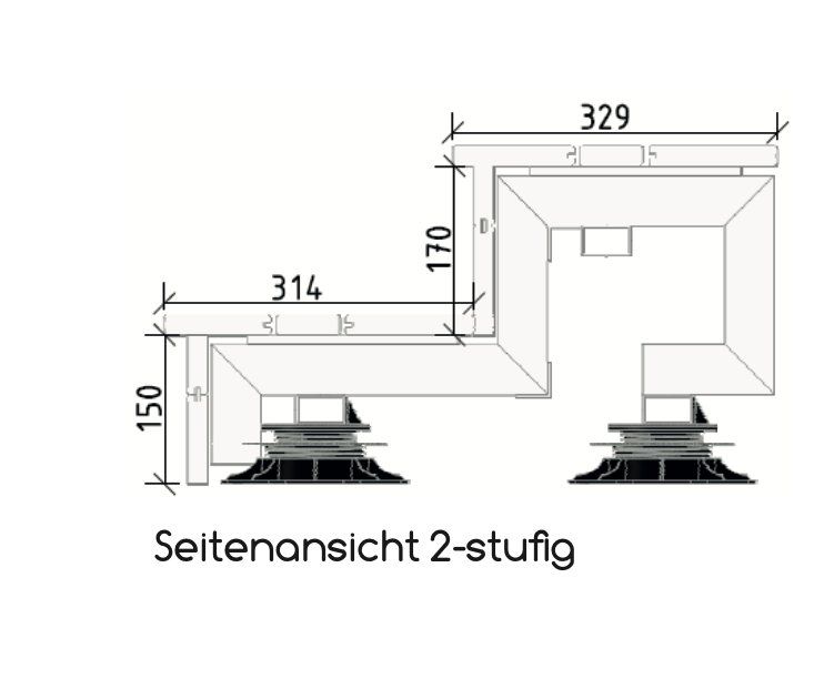 Treppen: Terassendielen-Systemtreppe 2-stufig Karle & Rubner – Gebraucht aus Uezwil von Wundabua 5