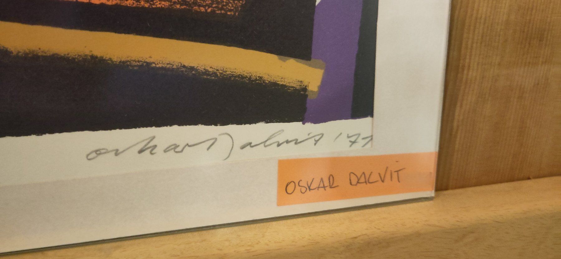 Grafica & Litografie: Oskar Dalvit (1911-1975) Litho oder serigraphie 1971 sig. – Usato da Meilen venduto da _Samm_ 1